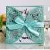 Elegant Invitation Card Square Wedding Card Big Ribbon Bow Customization